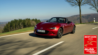MAZDA MX-5 VENCEDOR DA INICIATIVA “BEST CARS” PELA 13.ª VEZ